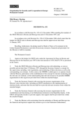 Permanent Council Decision No. 152