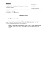 Permanent Council Decision No. 310
