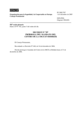 Permanent Council Decision No. 707 (es)