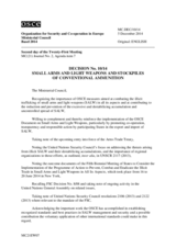 Decision No. 10/14 on small arms and light weapons and stockpiles of conventional ammunition 