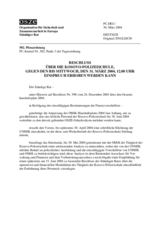Permanent Council Decision, subject to a silence procedure expiring on Wednesday, 31 March 2004, at 12 noon. (de)