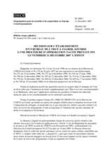 Permanent Council Decision under silence procedure on the establishment of an OSCE Office in Zagreb. (fr)