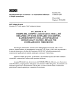 Permanent Council Decision No.776 (it)