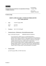 Journal of the 615th Special Plenary Meeting of the Permanent Council (it)