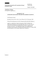 Permanent Council Decision No. 343