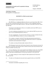 Permanent Council Decision No. 296/Corrected reissue