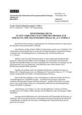 Ministererklärung zu den Verhandlungen über den Prozess zur Beilegung der Transnistrien-Frage im „5+2“-Format