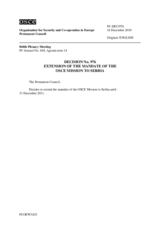 Permanent Council Decision No. 976