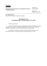 Permanent Council Decision No. 725 (it)