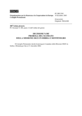 Permanent Council Decision No. 585 (it)