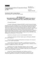 Decisione n.5/13 miglioramento dell’impronta ambientale delle attivita’ energetiche nella regione dell’OSCE