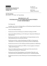 Decision No. 877, Forwarding of Draft of Documents to the Ministerial Council (de)