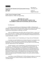 Beschluss Nr. 8/13 über Kleinwaffen und leichte Waffen und Lagerbestände konventioneller Munition