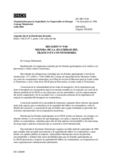 Decision No. 9/04 on Enhancing Container Security (es)