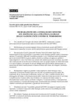 Ministerial Statement on Supporting the United Nations Global Counter-Terrorism Strategy (it)