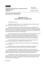 Decision No. 5/11 on the Partners for Co-operation