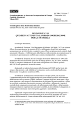 Decisione N.7/11 sulle questioni attinenti al Foro di cooperazione per la sicurezza 