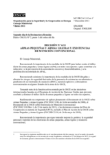Decisión Nº 6/11 relativa a las armas pequeñas y armas ligeras y existencias de munición convencional