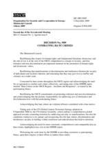 Decision No. 9/09 on combating hate crimes