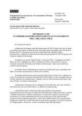 Decisione N.7/08 sull’ulteriore rafforzamento dello stato di diritto nell’area dell’OSCE 