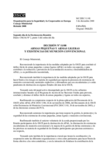 Decisión No 11/08 relativa a las armas pequeñas y armas ligeras y las existencias de munición convencional