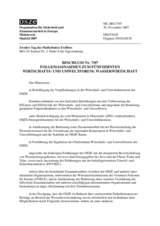 Beschluss Nr. 7/07 über Folgemaßnahmen zum Fünfzehnten Wirtschaftsund Umweltforum: Wasserwirtschaft 