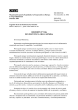 Decisión No. 5/06 relativa a la delincuencia organizada 
