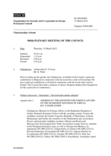 Journal of the 905th Plenary Meeting of the Permanent Council