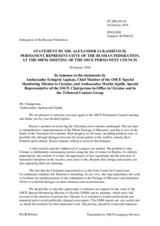 Statement by the Delegation of the Russian Federation in response to the update by Ambassador Martin Sajdik and to the report by Ambassador Ertugrul Apakan