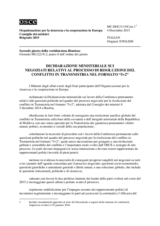 Ministerial Statement on the Negotiations on the Transdniestrian Settlement Process in the "5+2" Format