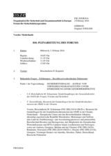 Journal der 810. Plenarsitzung des Forums