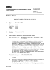Journal de la 1088ème séance plénière du Conseil