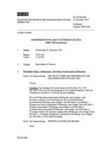 Journal der 1084. Sondersitzung des Ständigen Rates