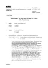 Journal der 931. Plenarsitzung des Ständigen Rates