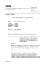 Diario de la 1092ª Sesión plenaria del Consejo Permanente 