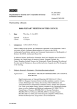 Journal of the 868th Plenary Meeting of the Permanent Council