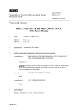 Journal of the 871st Special Plenary Meeting of the Permanent Council