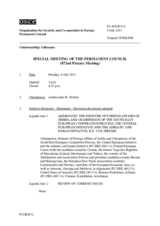 Journal of the 872nd Special Plenary Meeting of the Permanent Council