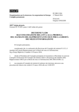 Decisione N.1204 del Consiglio permanente