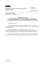 Permanent Council Decision No. 1204