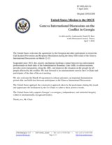 Statement by the Delegation of the United States of America on the Thirty-fifth round of the Geneva International Discussions, held on 22 and 23 March 2016