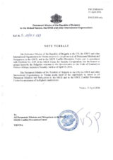 Response by the Delegation of Bulgaria to the Questionnaire on the Code of Conduct on Politico-Military Aspects of Security