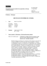 Journal de la 1096ème séance plénière du Conseil