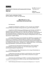 Beschluss Nr. 5/11 über die Kooperationspartner 