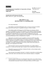 Decisión Nº 5/11 relativa a los Socios para la Cooperación 