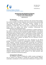 Statement by the Delegation of Ukraine on the situation in and around Ukraine