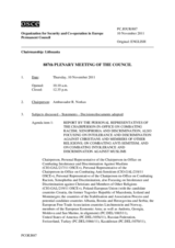 Journal of the 887th Plenary Meeting of the Permanent Council