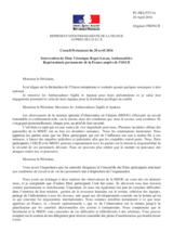 Intervention de Mme Véronique Roger-Lacan, Ambassadrice Représentante permanente de la France auprès de l’OSCE