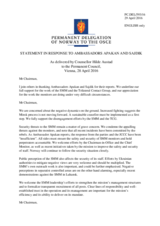 Statement by the Delegation of Norway in response to the update by Ambassador Martin Sajdik and to the report by Ambassador Ertugrul Apakan