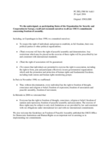 Addendum to the statement by the Delegation of the United States of America in response to the statement by the Delegation of the Russian Federation on the violation of the right to freedom of assembly and expression in the United States of America